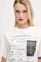 MM6 Maison Margiela t-shirt bawełniany biały S52GC0337.S24312
