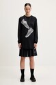 MM6 Maison Margiela camicia a maniche lunghe S52GC0346.M20101 nero SS25