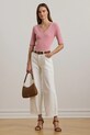 Дрехи Памучна тениска Lauren Ralph Lauren 200815843 розов