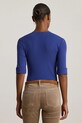 Хлопковая футболка Lauren Ralph Lauren 200815843 голубой AW25
