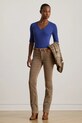 Одежда Хлопковая футболка Lauren Ralph Lauren 200815843 голубой