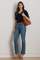 Одежда Хлопковая футболка Lauren Ralph Lauren 200815843 тёмно-синий