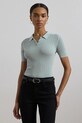 Polo tričko Lauren Ralph Lauren slim modrá 200963653