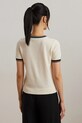 Памучна тениска Lauren Ralph Lauren 200963659 бежов SS25