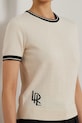 Lauren Ralph Lauren t-shirt bawełniany beżowy 200963659