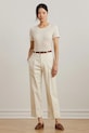 Дрехи Ленена тениска Lauren Ralph Lauren 200963871 бежов