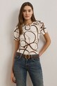 Бавовняна футболка Lauren Ralph Lauren бавовна бежевий 200963888
