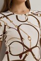 Бавовняна футболка Lauren Ralph Lauren бежевий 200963888
