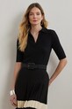 Тениска Lauren Ralph Lauren вталена черен 200963914