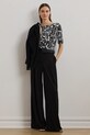 Памучна блуза Lauren Ralph Lauren 200963940 черен SS25