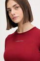 Calvin Klein Performance t-shirt treningowy bordowy LVGWS4K238