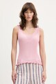 Stine Goya top jedwabny pozostałe różowy SG.SS25.T059.2355