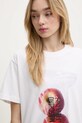 Moschino Jeans tricou din bumbac alb 0707.3229