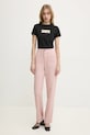 Moschino Jeans t-shirt bawełniany 0703.3229 czarny SS25