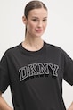 Хлопковая футболка Dkny DP5T1119 чёрный SS25