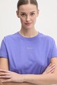 Dkny t-shirt bawełniany fioletowy DP5T9994