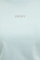 Dkny tricou din bumbac DP5T9994 turcoaz