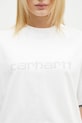 Carhartt WIP tricou din bumbac Rivet Script alb I034406.0YFXX