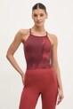 Топ для йоги adidas Performance Allover Print slim червоний JJ3882