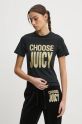 Juicy Couture t-shirt czarny JCGCT125012