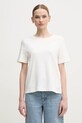 Pamučna majica OUI bez uzorka bijela 92556