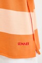 Bavlnené polo tričko Sunnei RTWXKNW014 oranžová