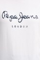 Βαμβακερό μπλουζάκι Pepe Jeans VAL λευκό PL506028