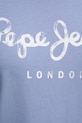 Bavlnené tričko Pepe Jeans VAL PL506028 modrá