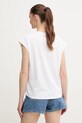 Ρούχα Βαμβακερό μπλουζάκι Pepe Jeans BLOOMA PL506030 λευκό