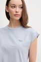 Pepe Jeans tricou din bumbac BLOOMA albastru PL506030