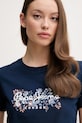 Pepe Jeans t-shirt bawełniany ROSALIND granatowy PL506034