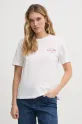 Odzież Pepe Jeans t-shirt bawełniany REI PL506038 biały