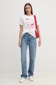 Бавовняна футболка Pepe Jeans ROXANE PL506045 білий SS25