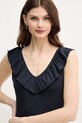 Top Pepe Jeans MILLIE σκούρο μπλε PL506050