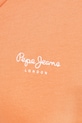 Pepe Jeans t-shirt bawełniany MACY V-NECK PL506051 pomarańczowy