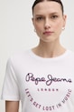 Pepe Jeans tricou din bumbac RUMER alb PL506072