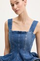 MSGM top jeansowy niebieski 3842MDT231.257242