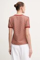 Дрехи Тениска Lacoste TF3244 оранжев