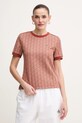 Тениска Lacoste оранжев TF3244