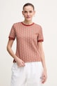 Lacoste tricou portocaliu TF3244