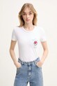 Iceberg tricou din bumbac print alb F091.6318