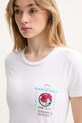 Iceberg tricou din bumbac alb F091.6318