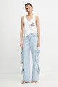 Pinko top bawełniany 105269.A2ME biały SS25