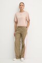 Pinko tricou din bumbac REIMAGINE by Patrick Mcdowell 105086.A2K0 portocaliu SS25