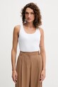 MICHAEL Michael Kors top z elastanem biały MR5615433D