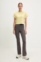 adidas tricou din bumbac ALL SZN JJ1239 galben SS25