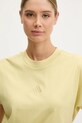 adidas t-shirt bawełniany ALL SZN żółty JJ1239