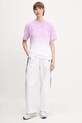 Хлопковая футболка adidas ALL SZN Dip Dye JJ4539 фиолетовой SS25