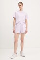 adidas tricou din bumbac Essentials JI6078 violet SS25