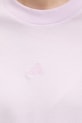 adidas t-shirt bawełniany Essentials JI6078 fioletowy